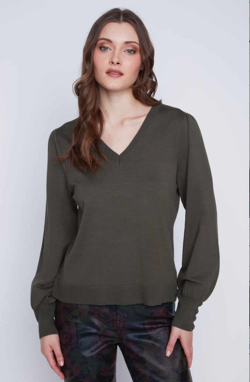 Cuffed Knitted Sweater