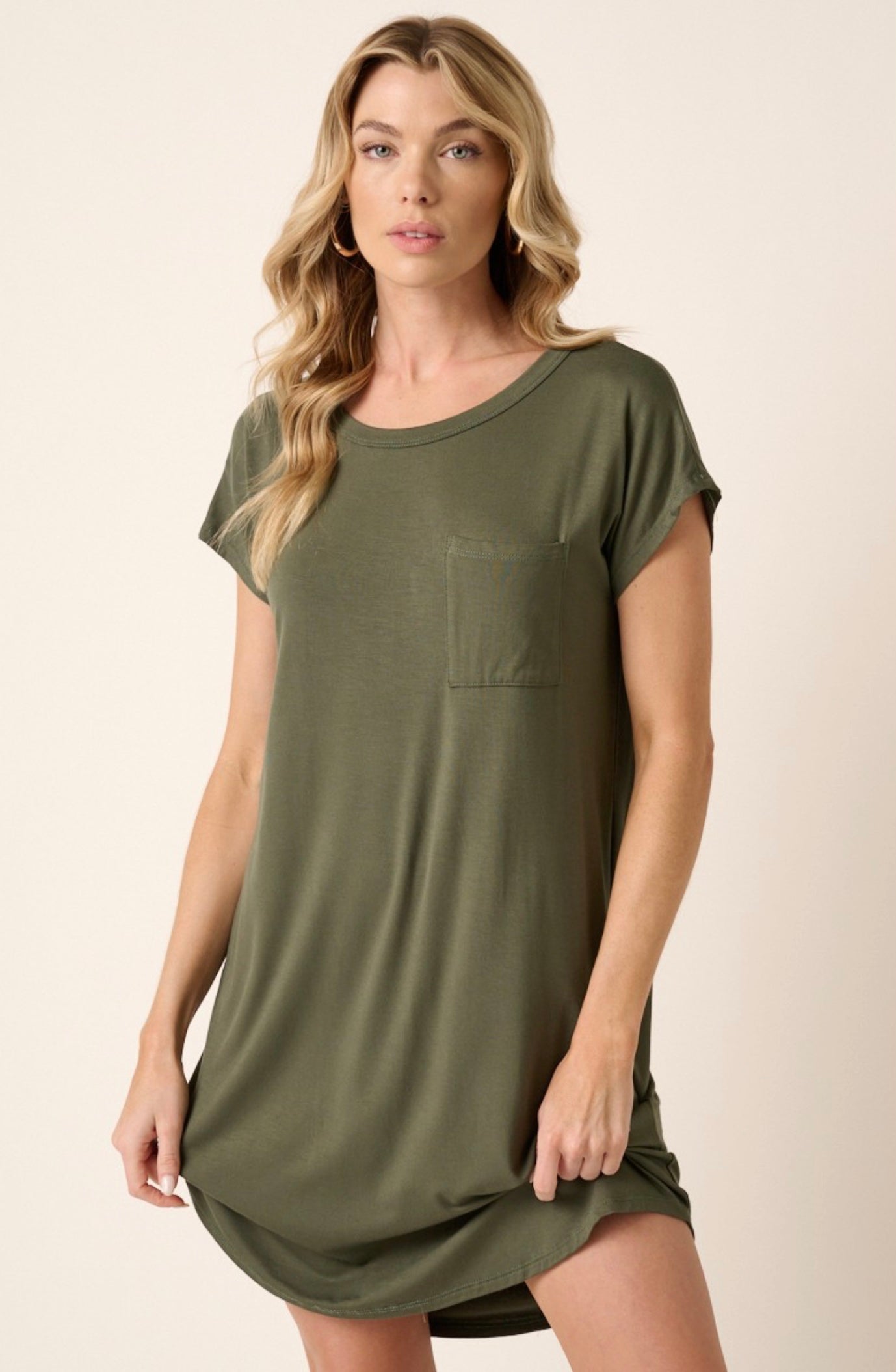 Bamboo dress with pocket