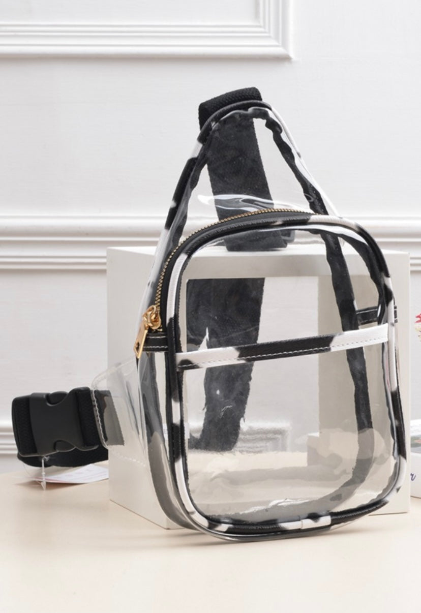 Clear stadium sling bag