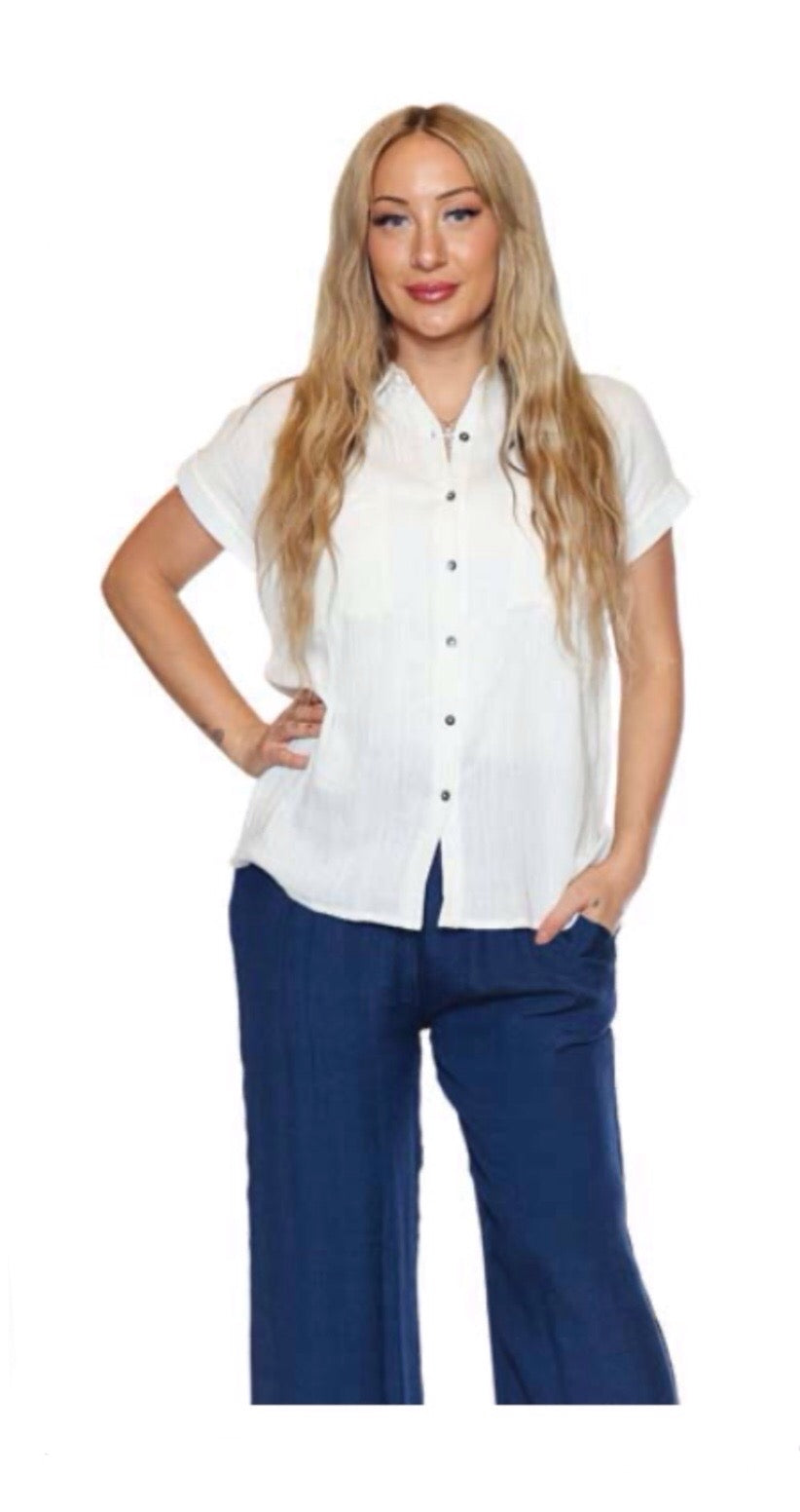 Cotton Button Top
