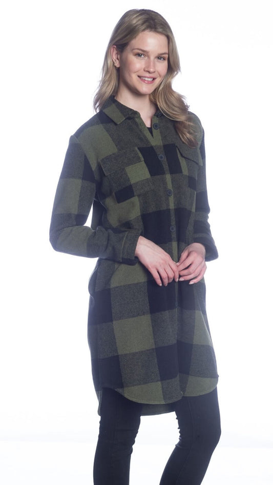 Buffalo Print Long Shacket