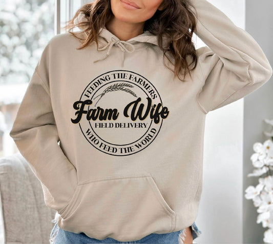 Farm Wife field delivery Hoodie