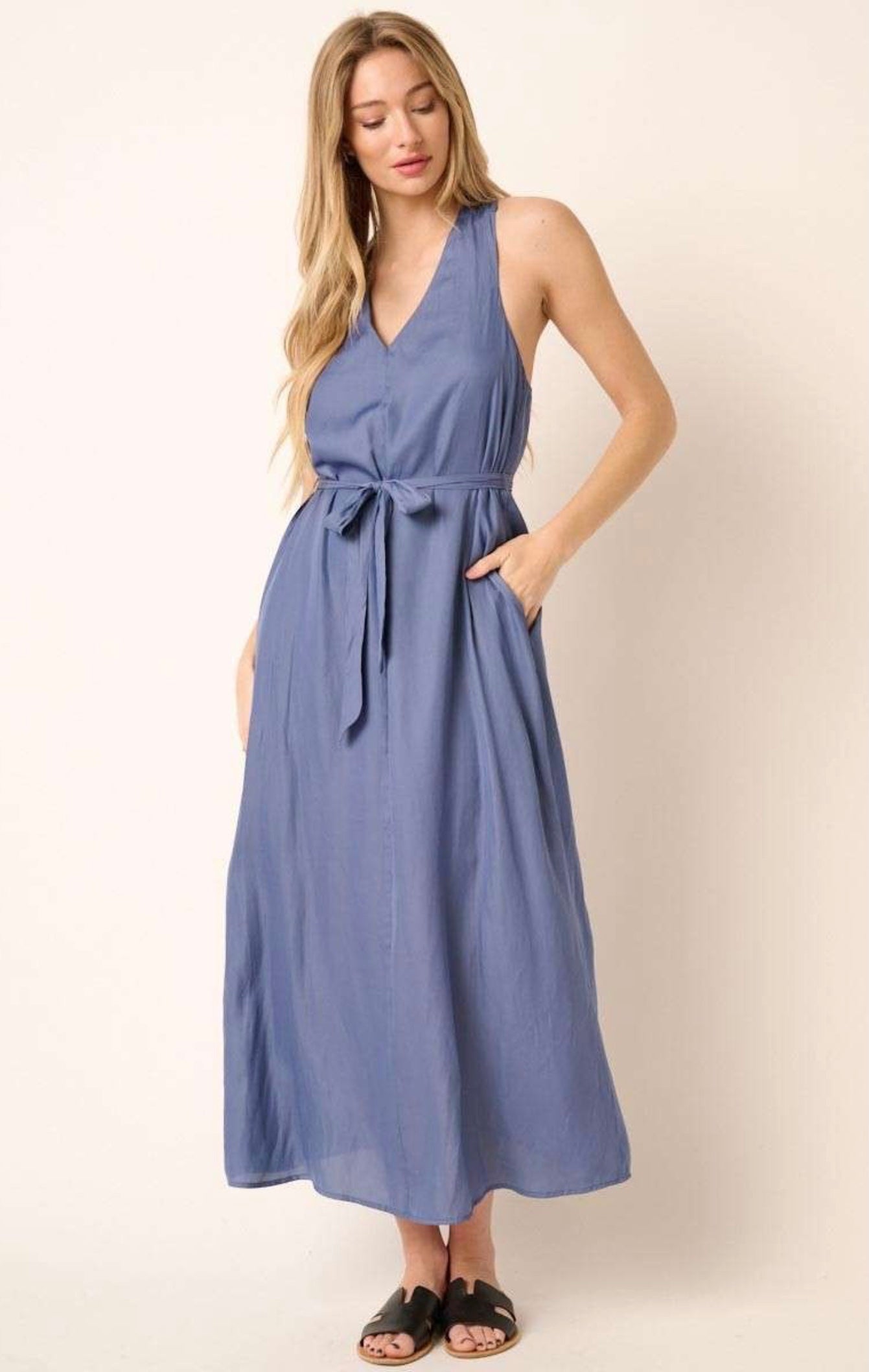 V Neck Maxi dress