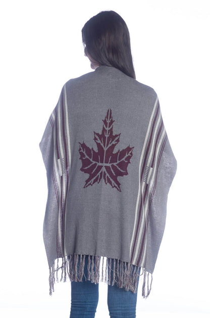 Leaf Fring shawl