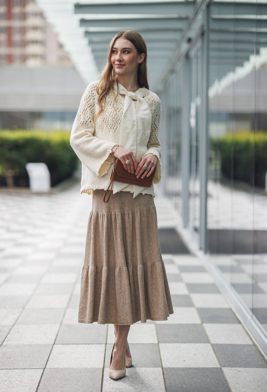 Knit Tiered Skirt