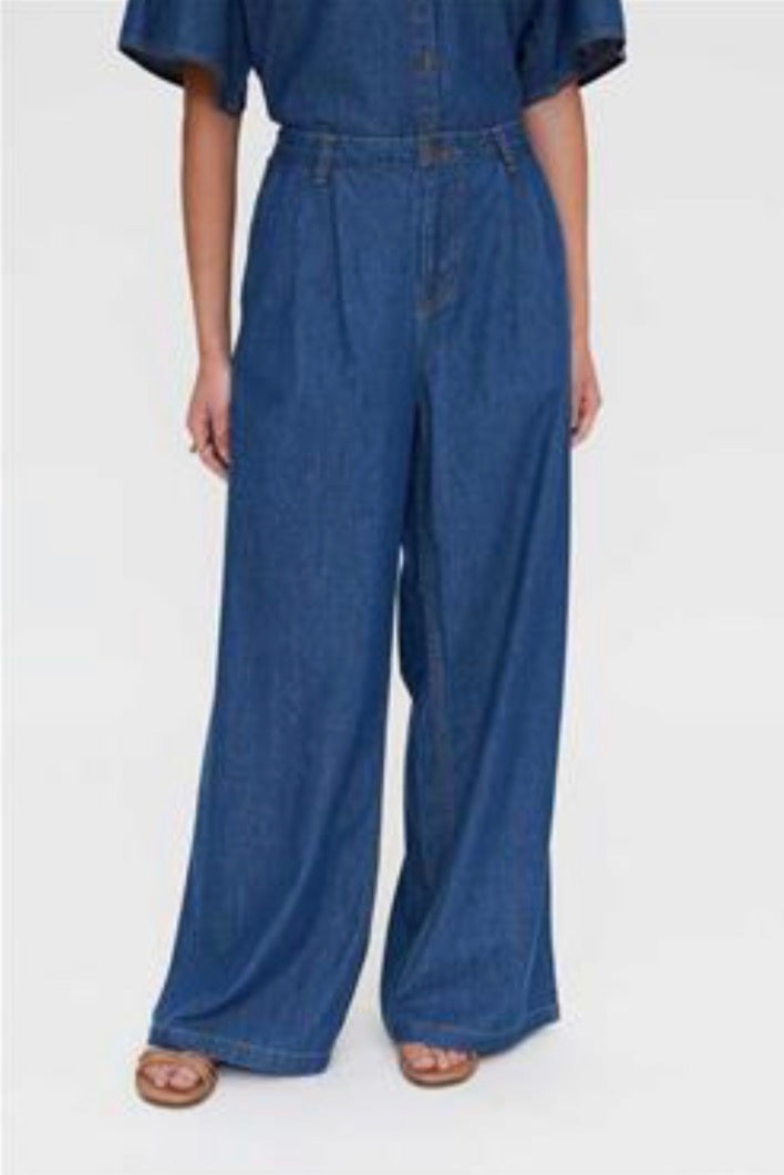 Cotton Chambray Trousers