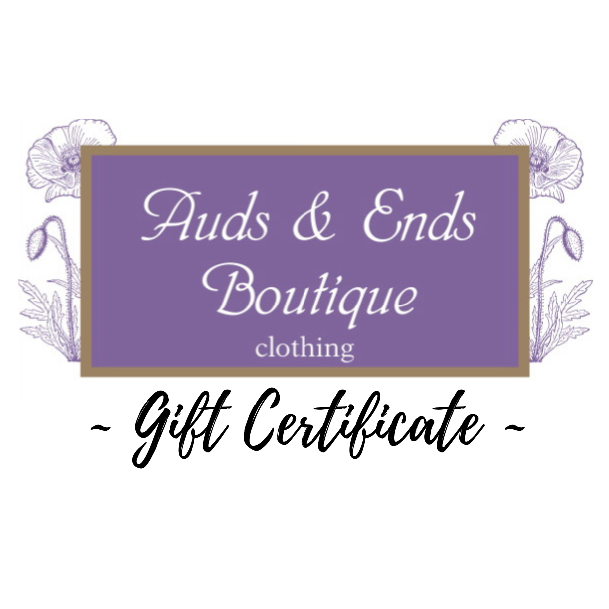 Auds & Ends Boutique Gift Card