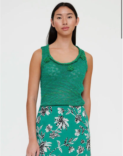 Open work knit top