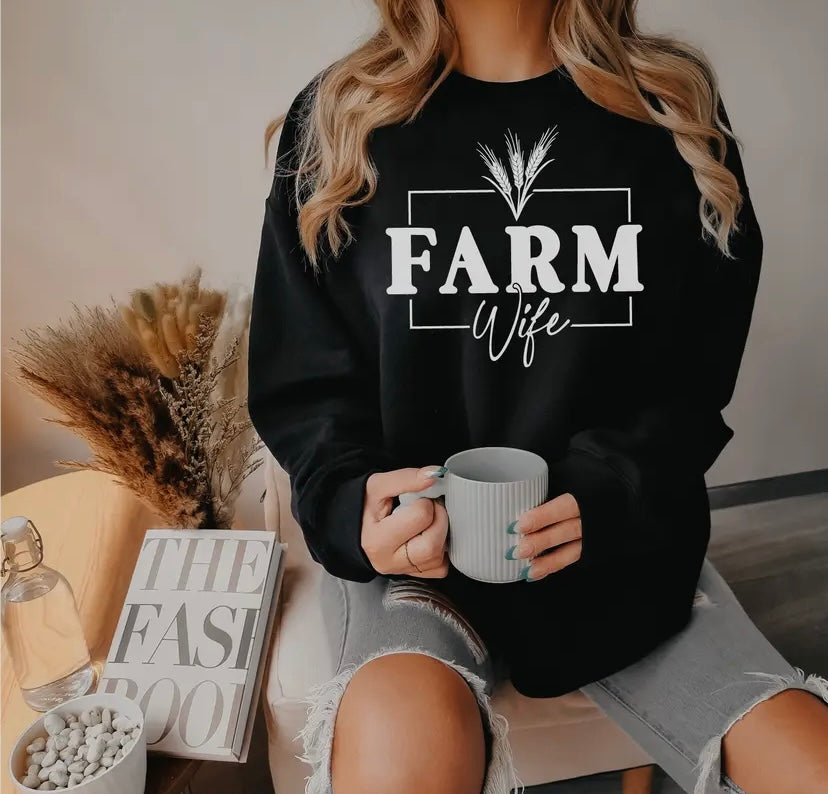 Farm Wife Crew Sweatshirt