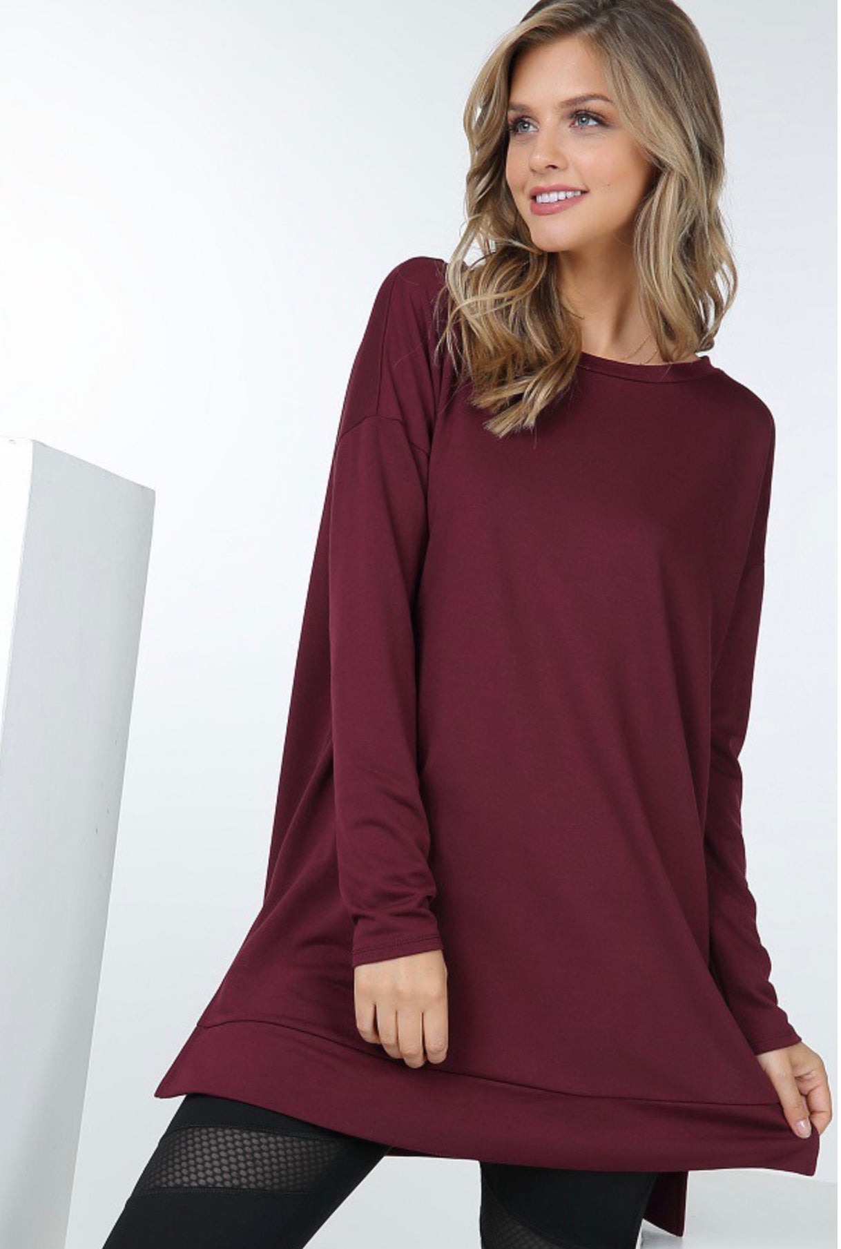 French Terry Tunic Top