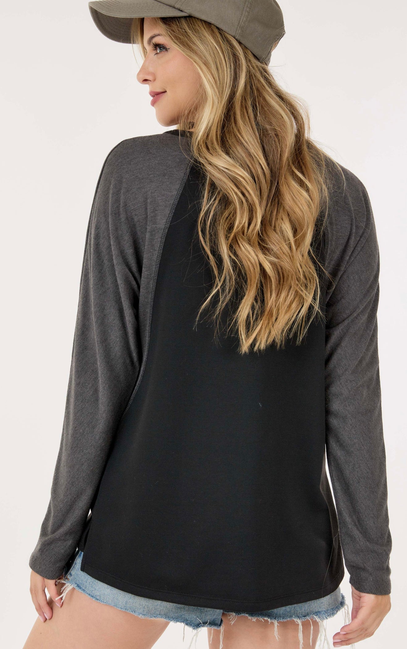 Long Sleeve 2Tone Shirt